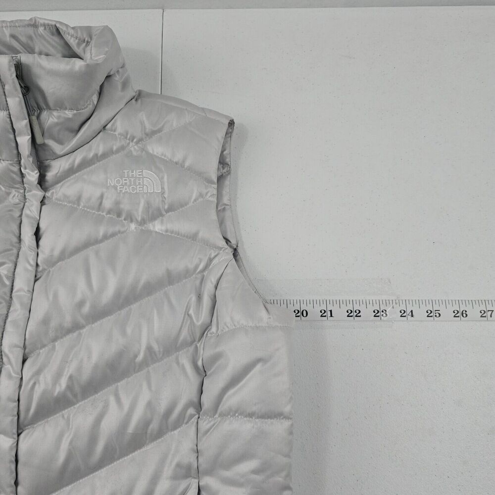 The North Face Women's 550 Down Puffer Vest Gray Medium M Goose‎ 4426 - Picture 6 of 10